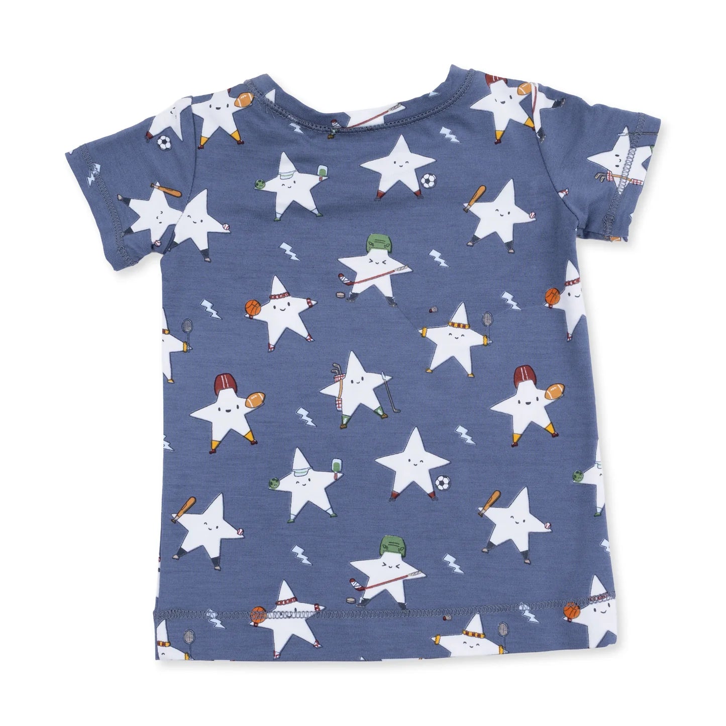 Short Sleeve Loungewear Set- Sports All Stars
