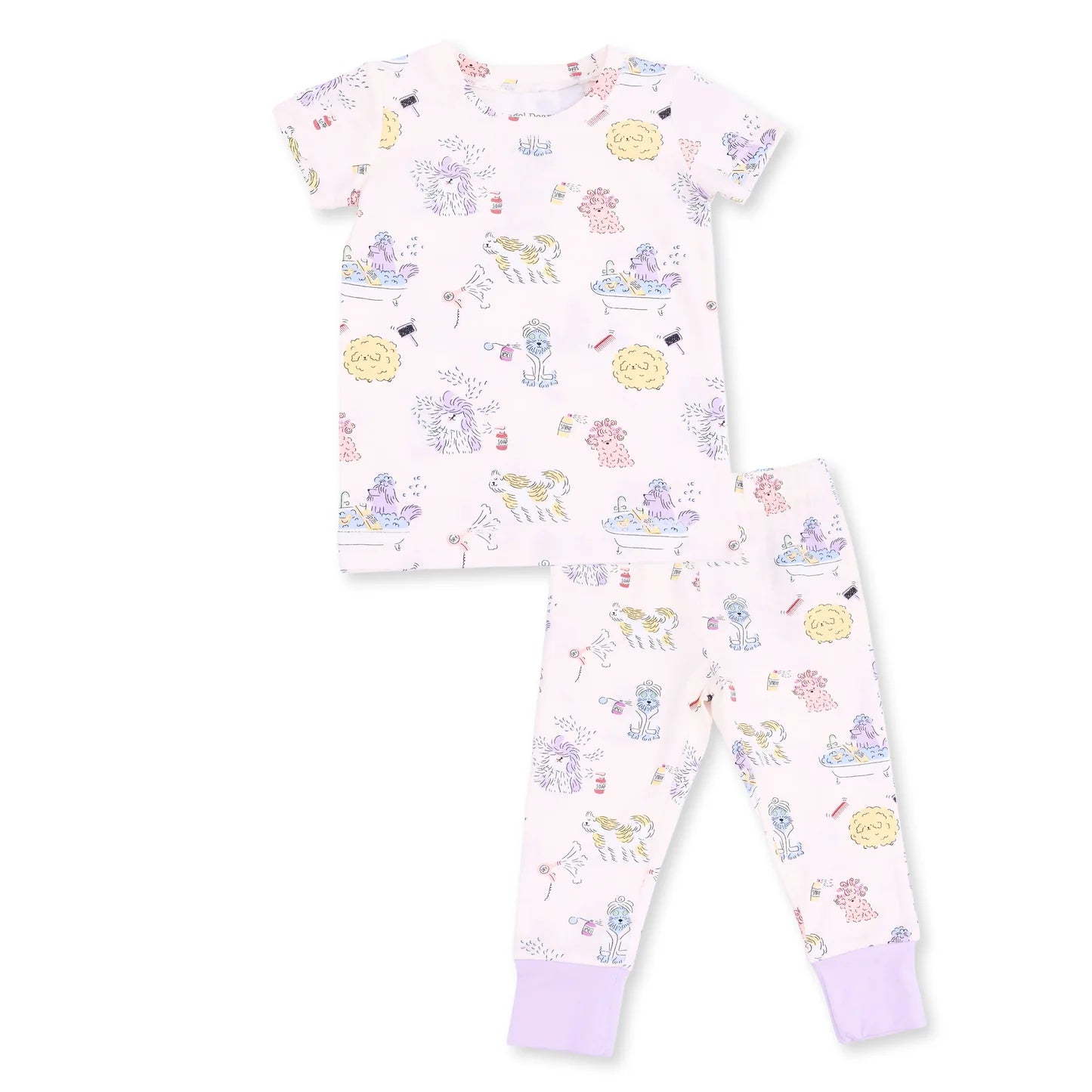 Short Sleeve Loungewear Set- Spa Dogs