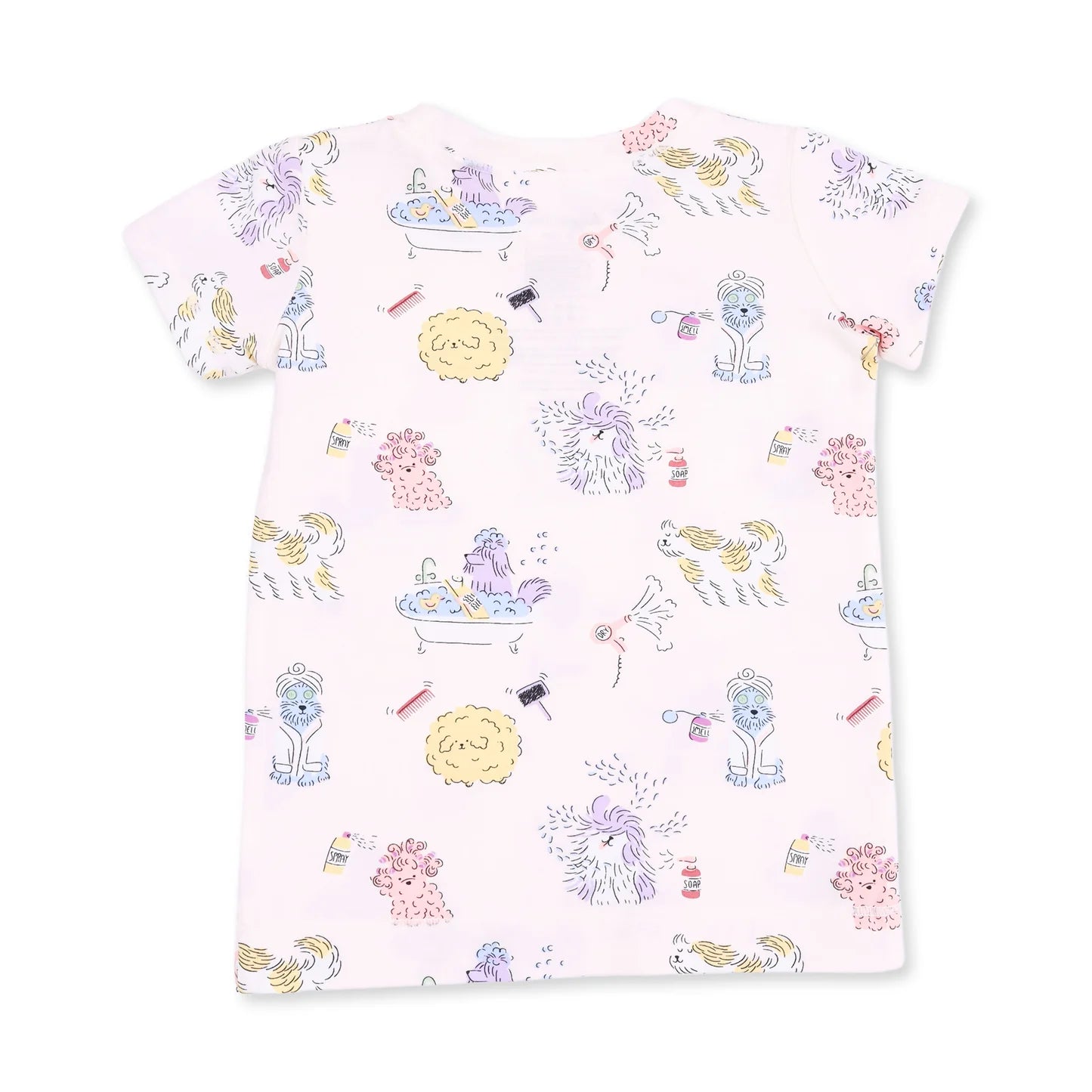 Short Sleeve Loungewear Set- Spa Dogs