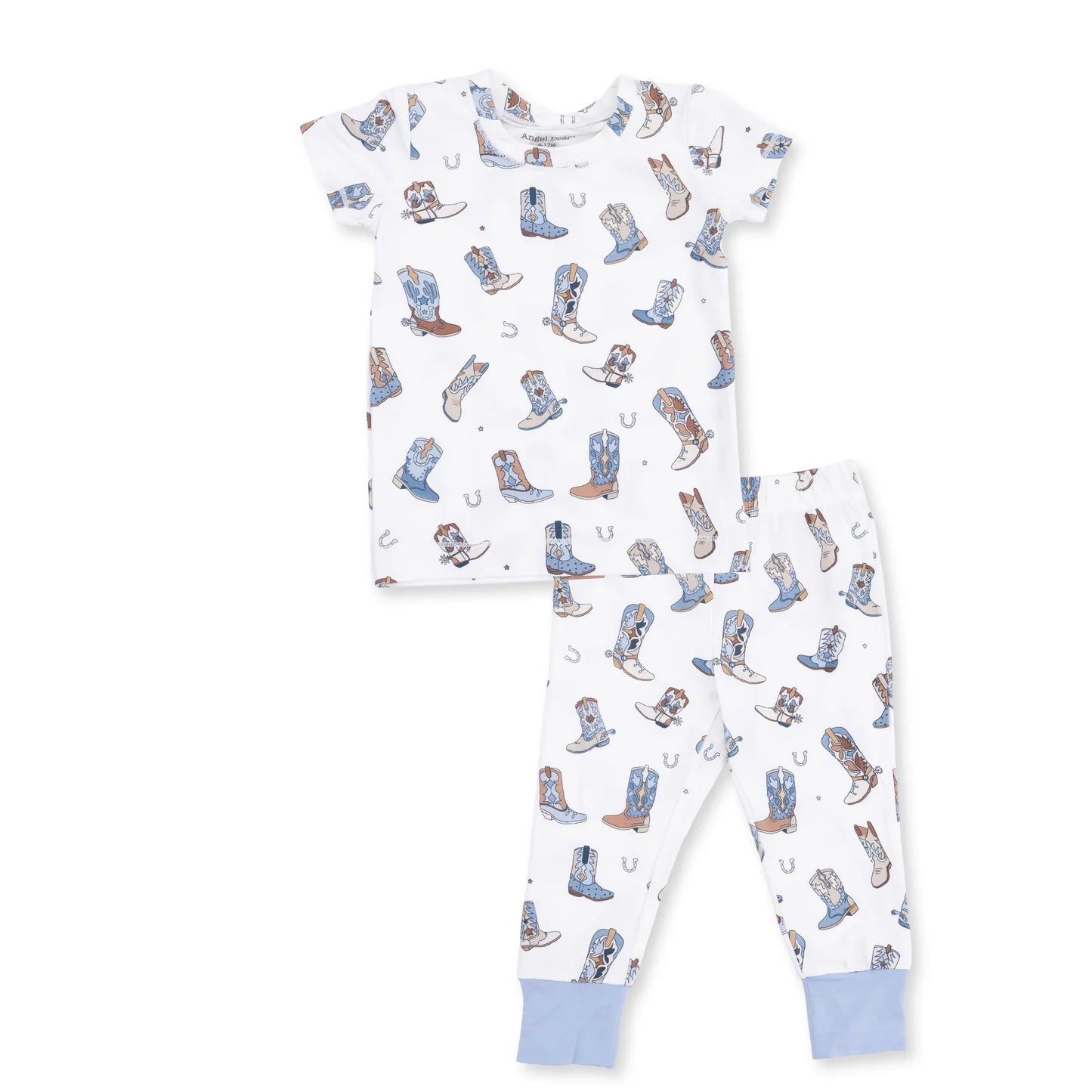 Short Sleeve Loungewear Set- Buckaroo Boots