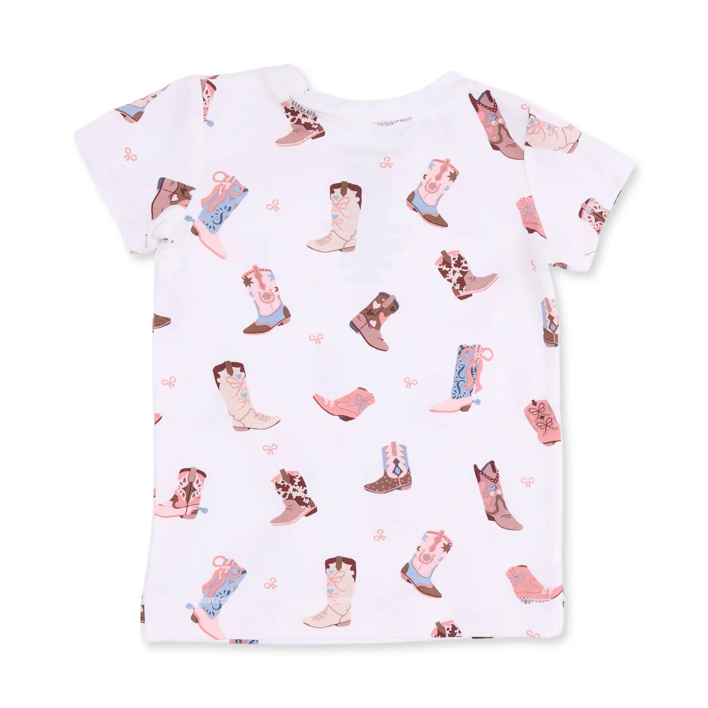 Short Sleeve Loungewear Set- Buckarette Boots
