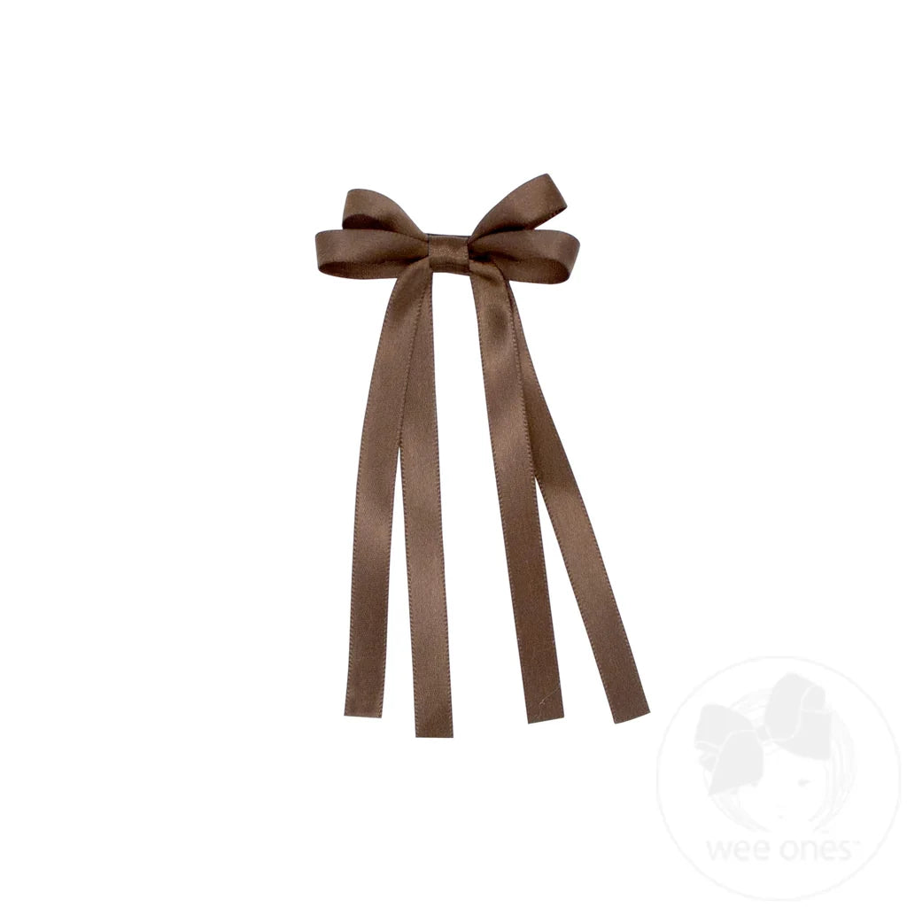 Mini Satin Double Loop Streamer Bow