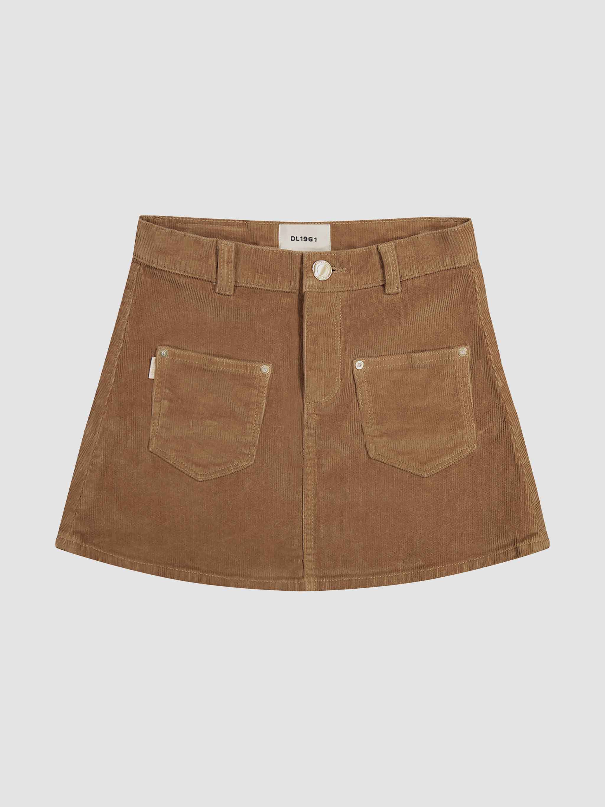 Jenny Mini Skirt in Teakwood