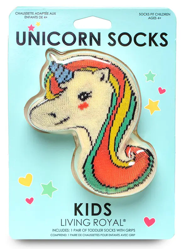 3D Packaged Crew Socks - Kids - Unicorn