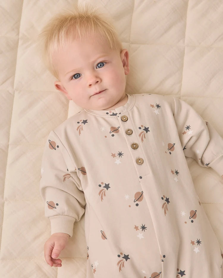 Relaxed Fleece Jumpsuit- Space