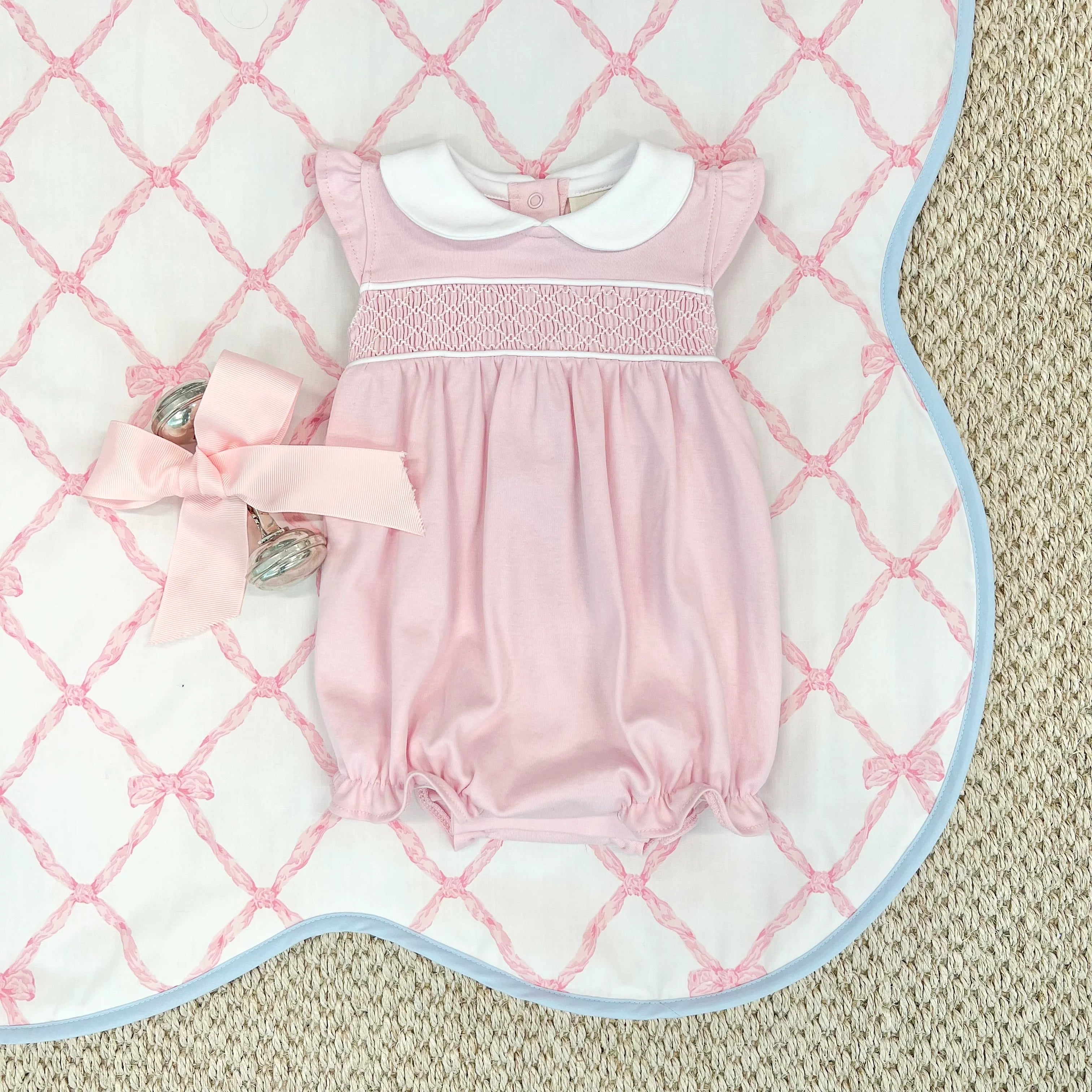 Banbury Bubble- Palm Beach Pink with Worth Avenue White