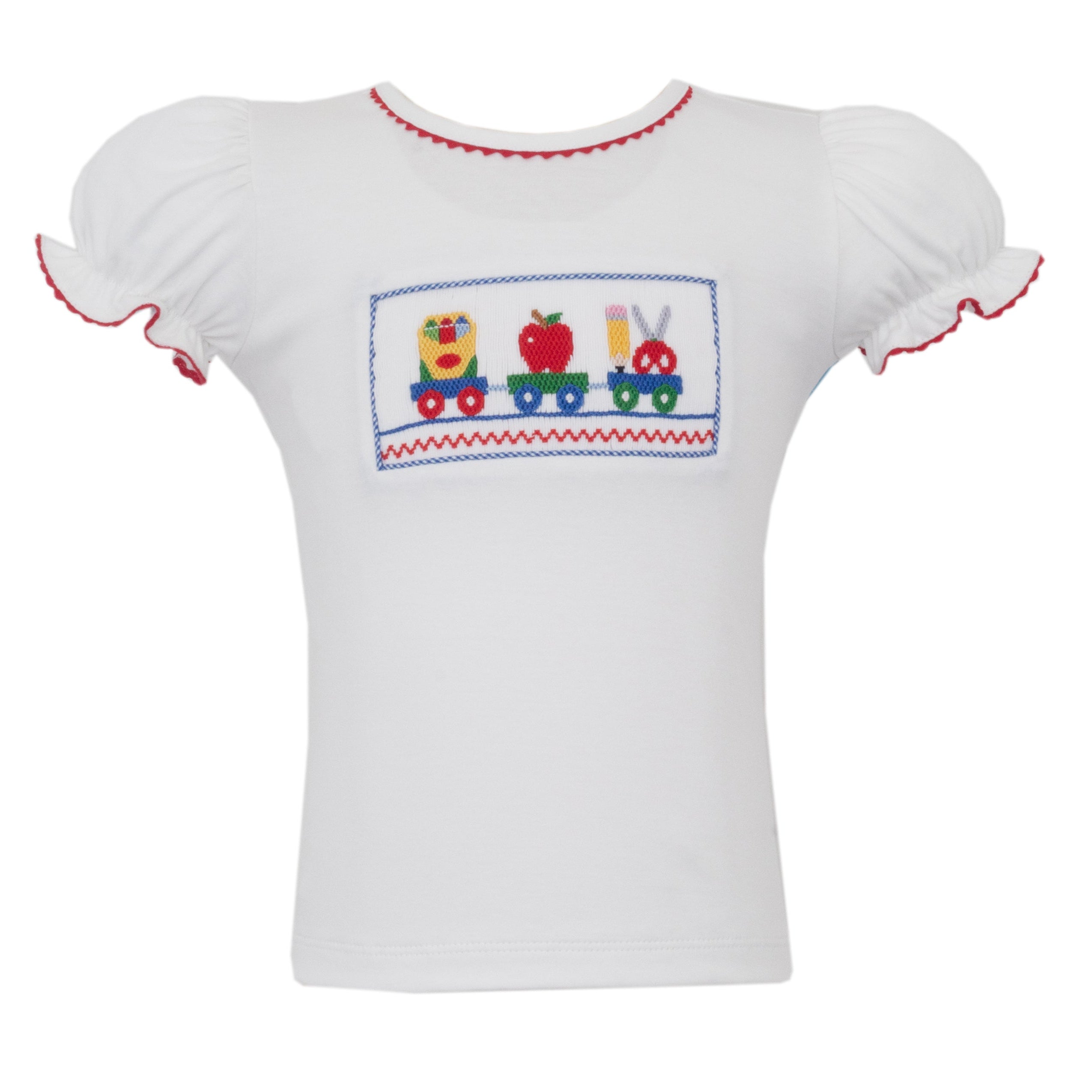 Girl's Royal Blue Gingham T-Shirt Set