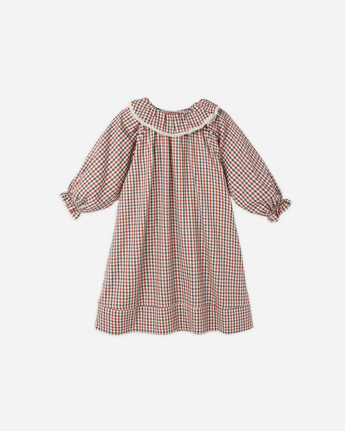 Girl's Nightgown- Holiday Gingham
