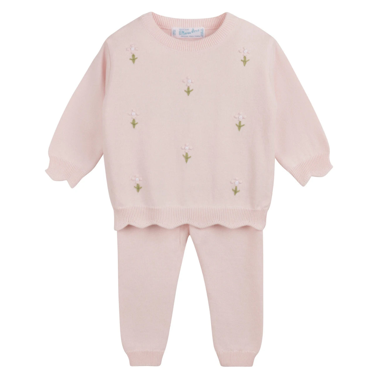 Soft Blooms Knit Set- Pink