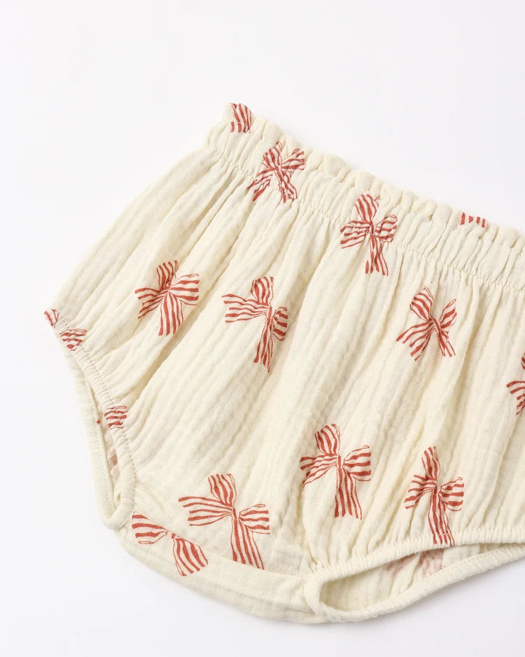 Sophia Top + Bloomer Set- Peppermint Bows