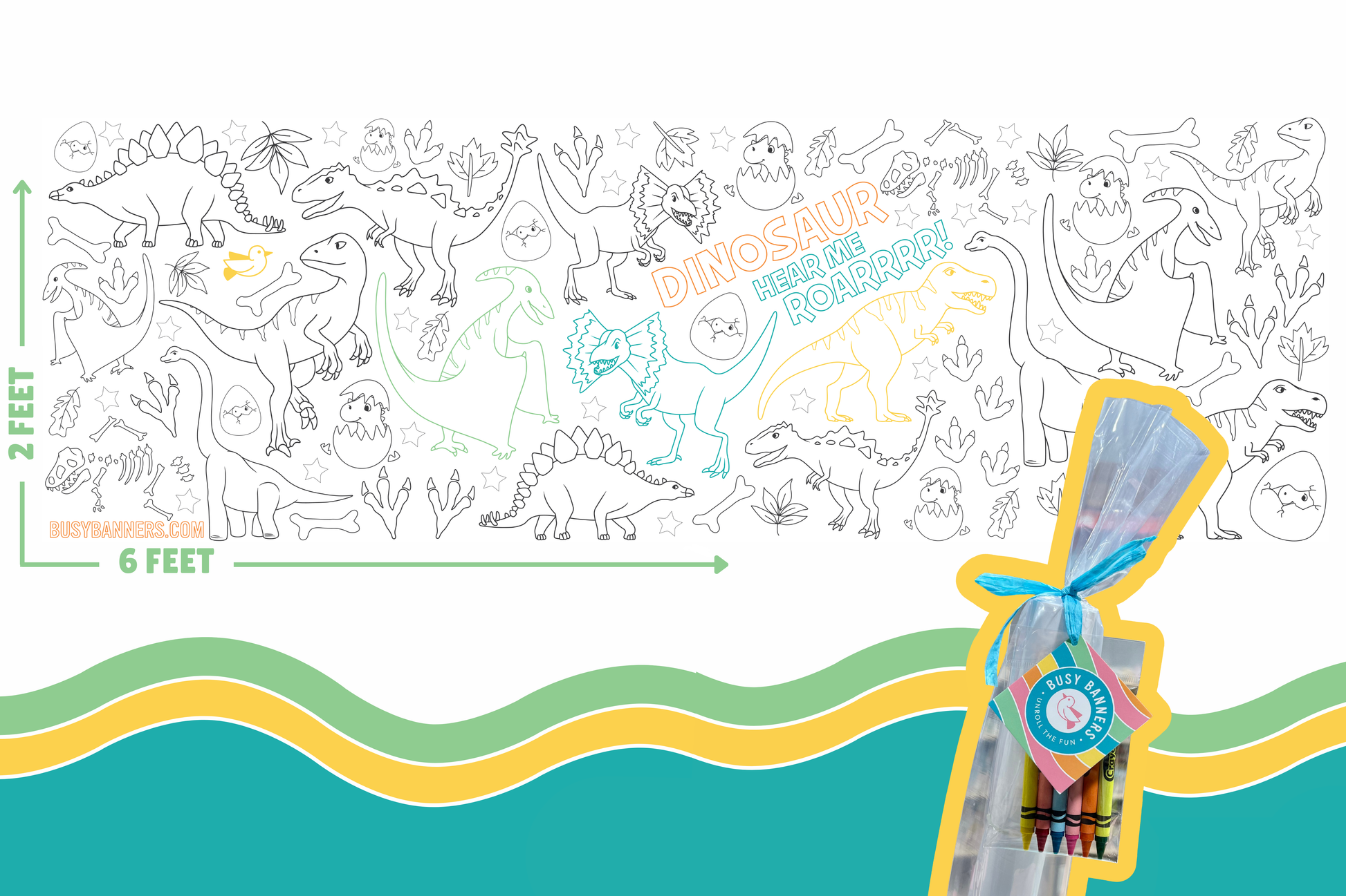 Busy Banners - Giant Coloring Banner
