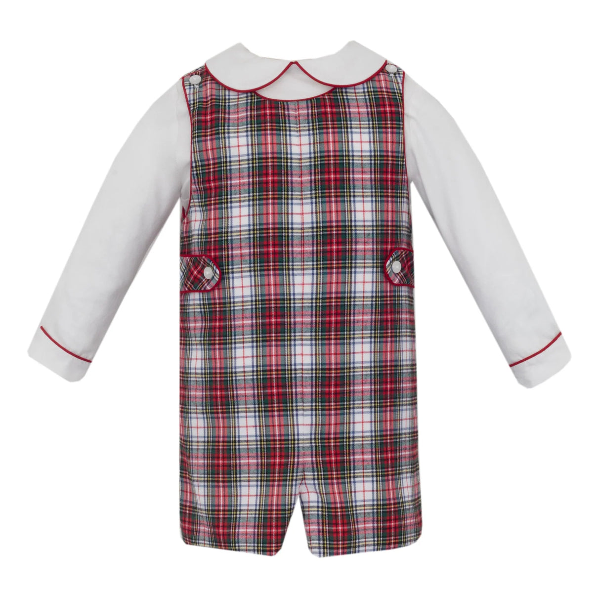 Charles Jon Jon Set- Red & White Plaid