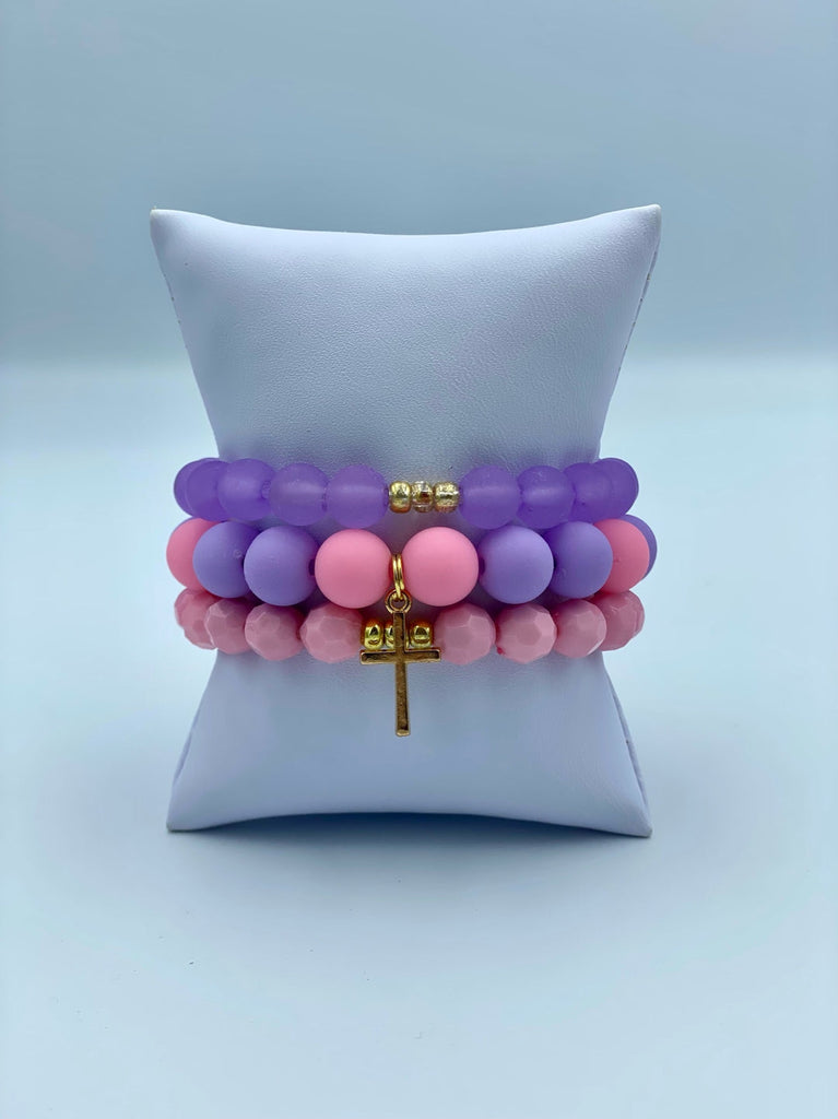 Gotta Have Faith Stack - Pink/Purple
