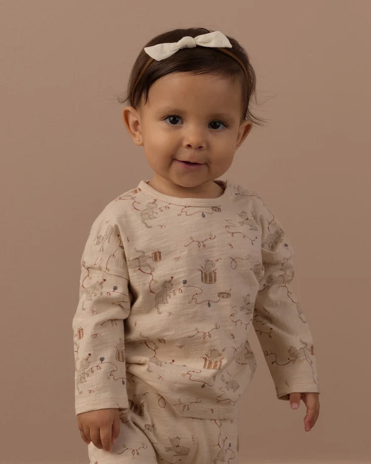 Long Sleeve Tee + Pant Set- Kitties