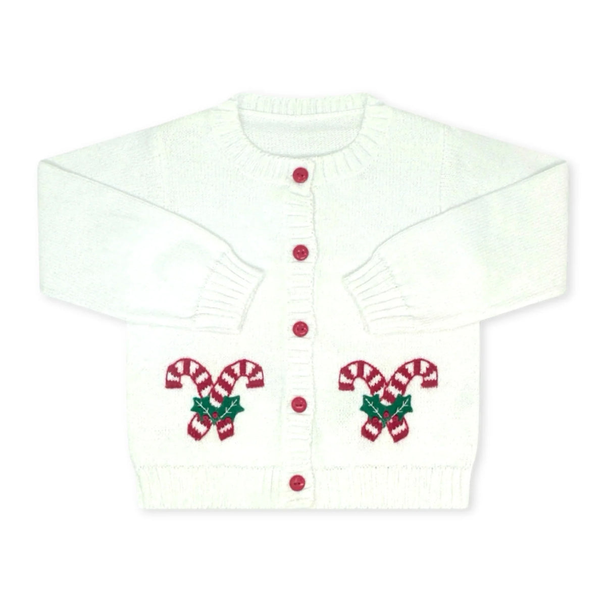 Sterling White Candy Cane Cardigan