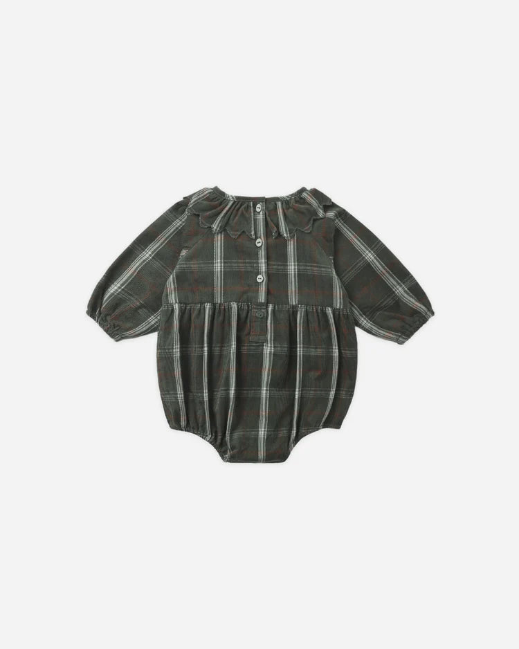 Freya Romper- Holiday Plaid