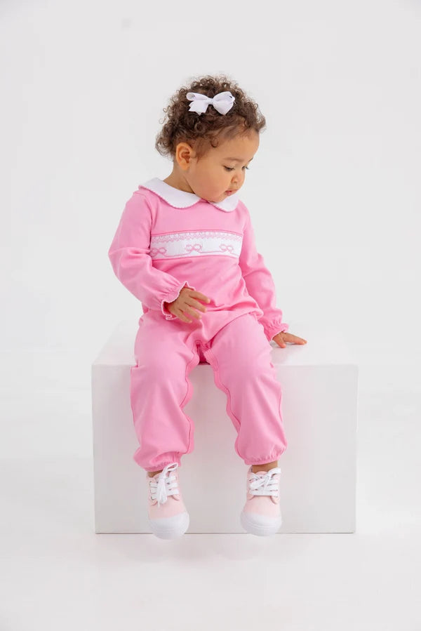 Rigsby Romper- Hamptons Hot Pink