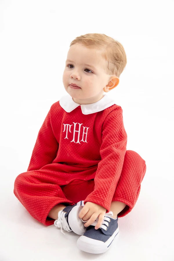 Potter's Playsuit- Quilted Richmond Red