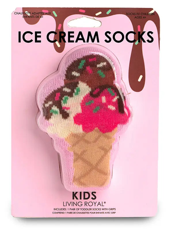 Crew Socks Kids - Ice Cream Cone W/Sprinkles