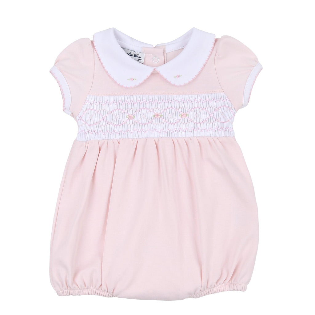 Abby & Alex Smocked Collared S/S GIrl Bubble