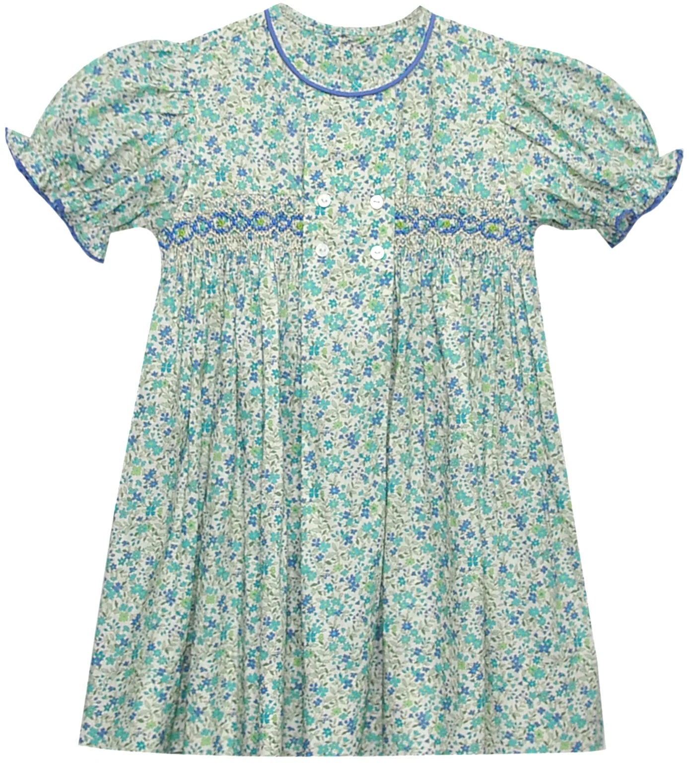 Ava Rose Dress- Blue Flowers