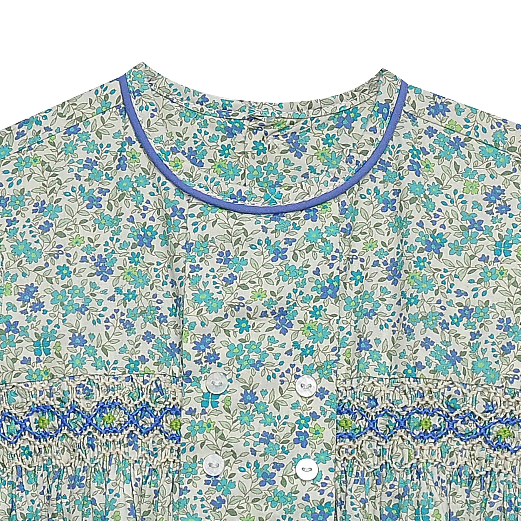 Ava Rose Dress- Blue Flowers