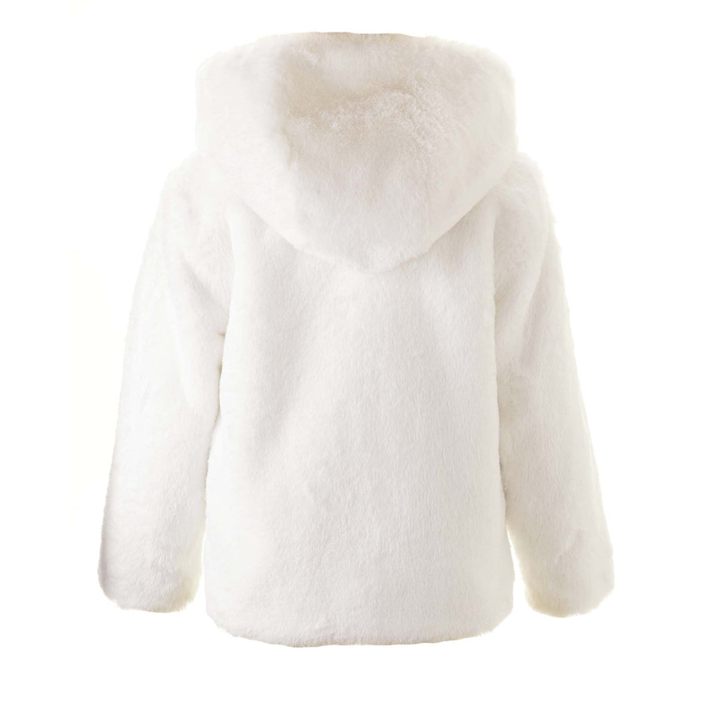 Ivory Faux Fur Short Coat