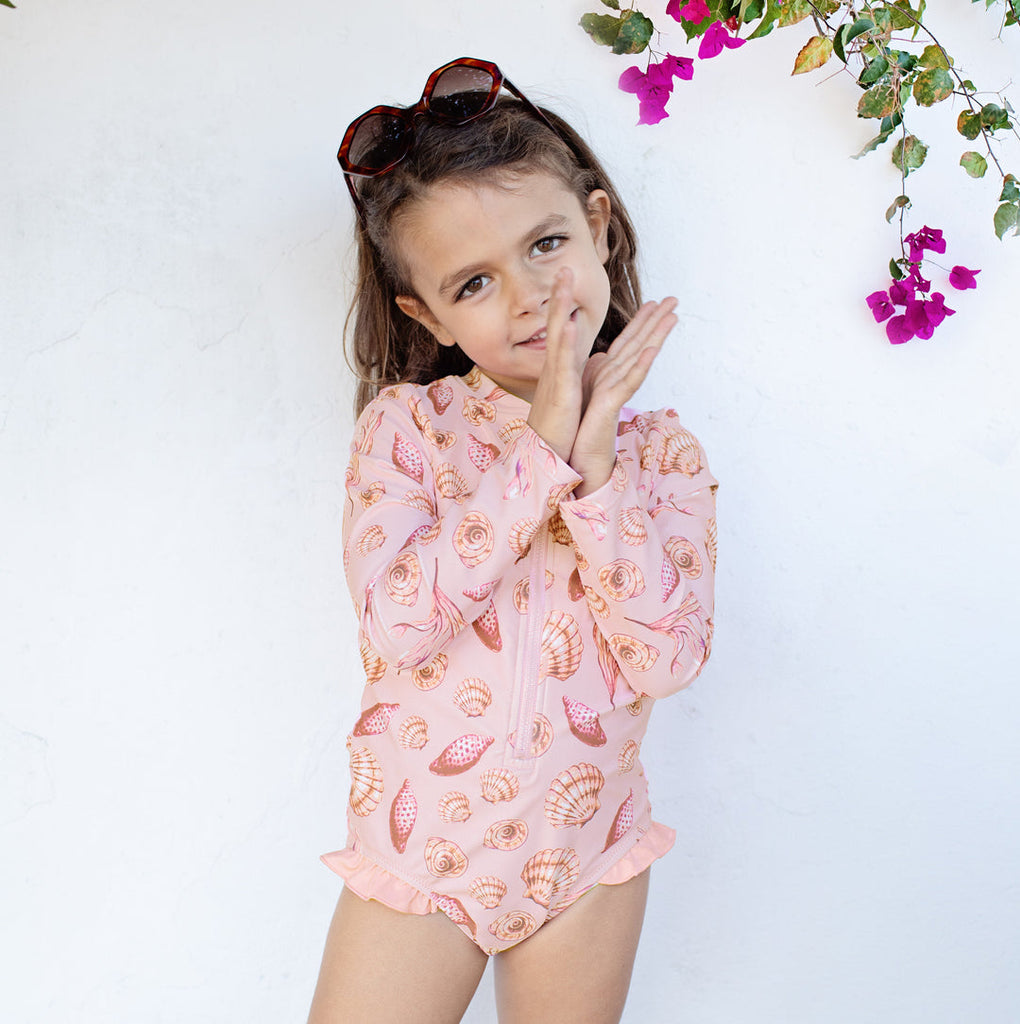 Arden Suit - Pink Sea Shells
