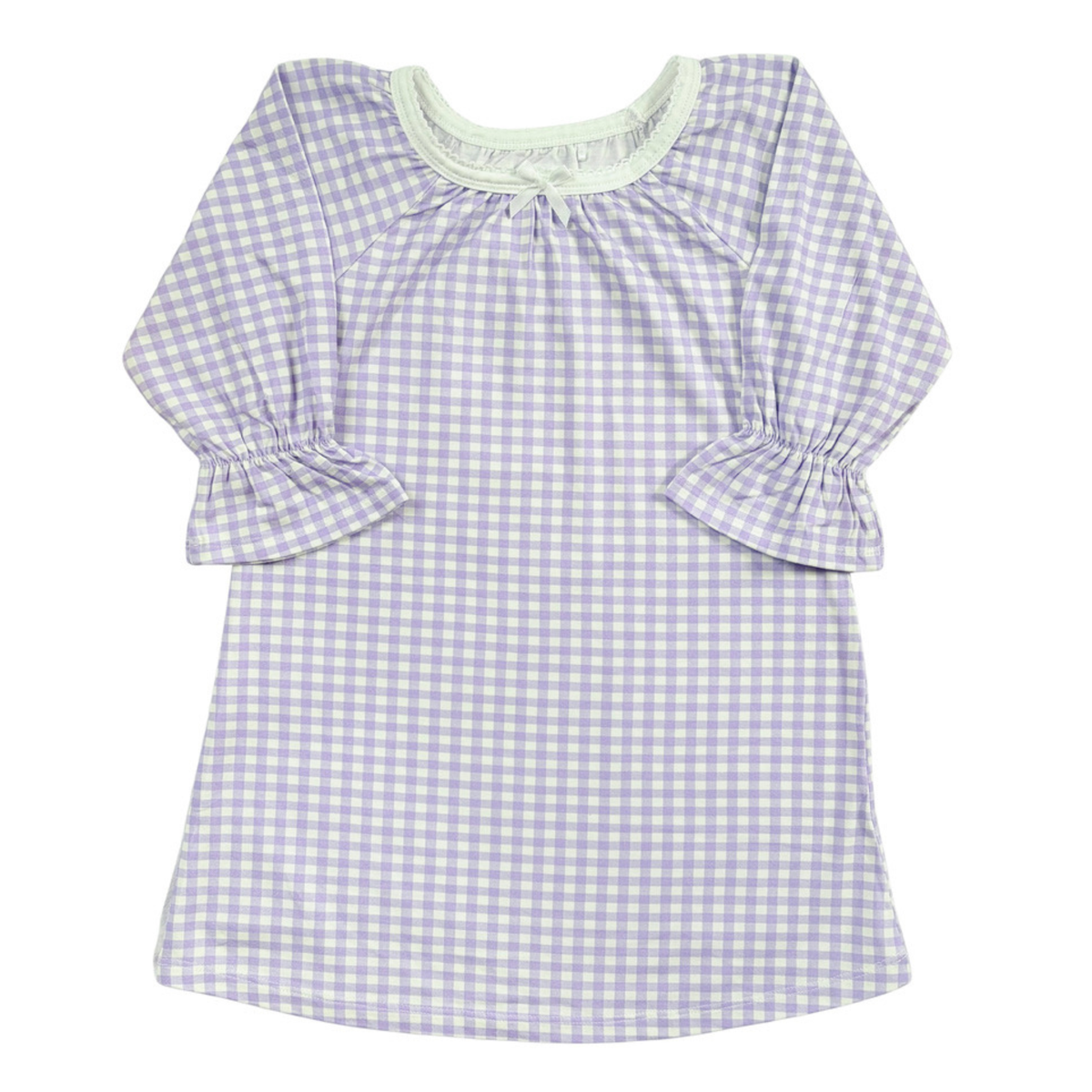 The Grace Nightgown - Lavender Gingham