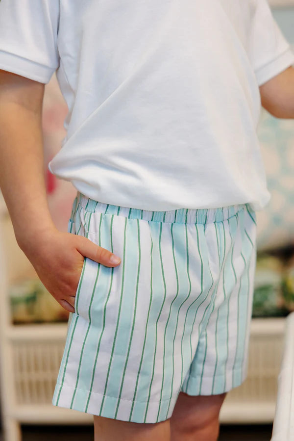 Sheffield Shorts- Tally Rd. Ticking Stripe
