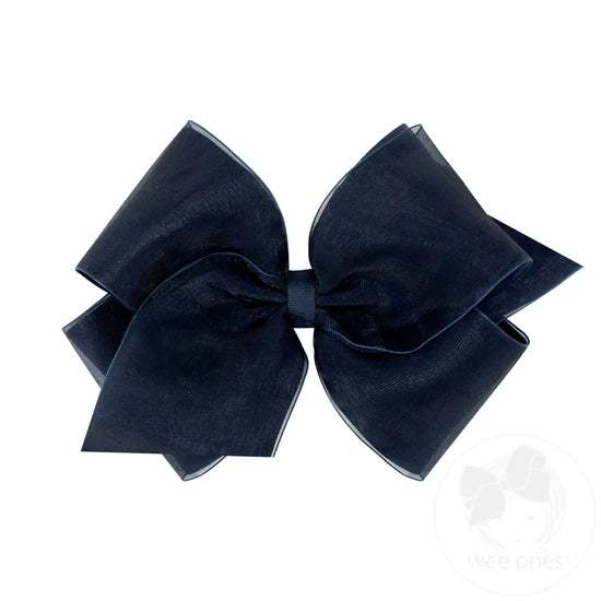 King Organza Overlay Bow