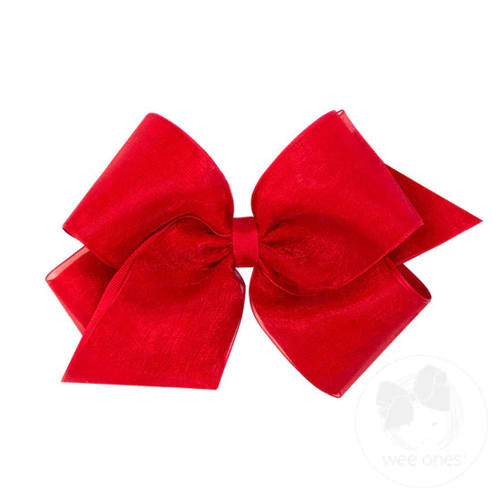 King Organza Overlay Bow