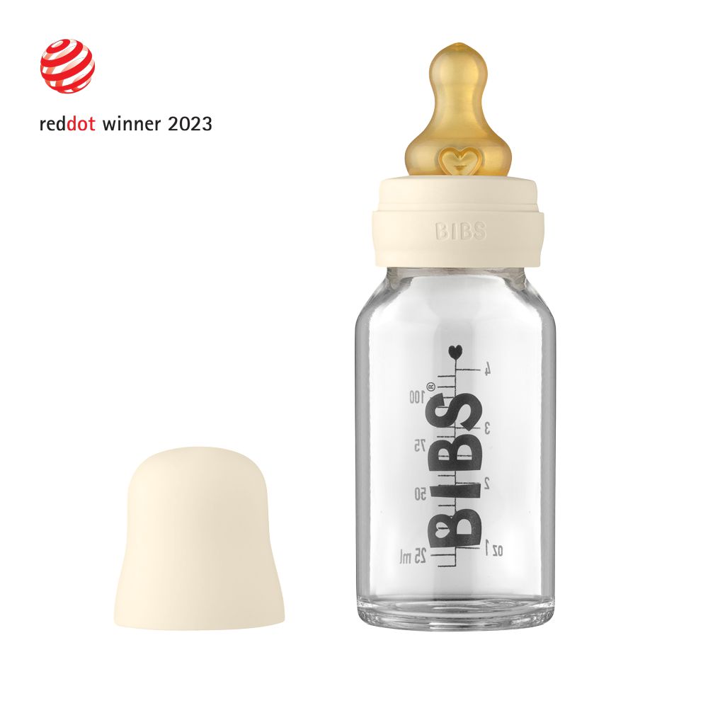 BIBS Baby Glass Bottle Complete Set - 110ml