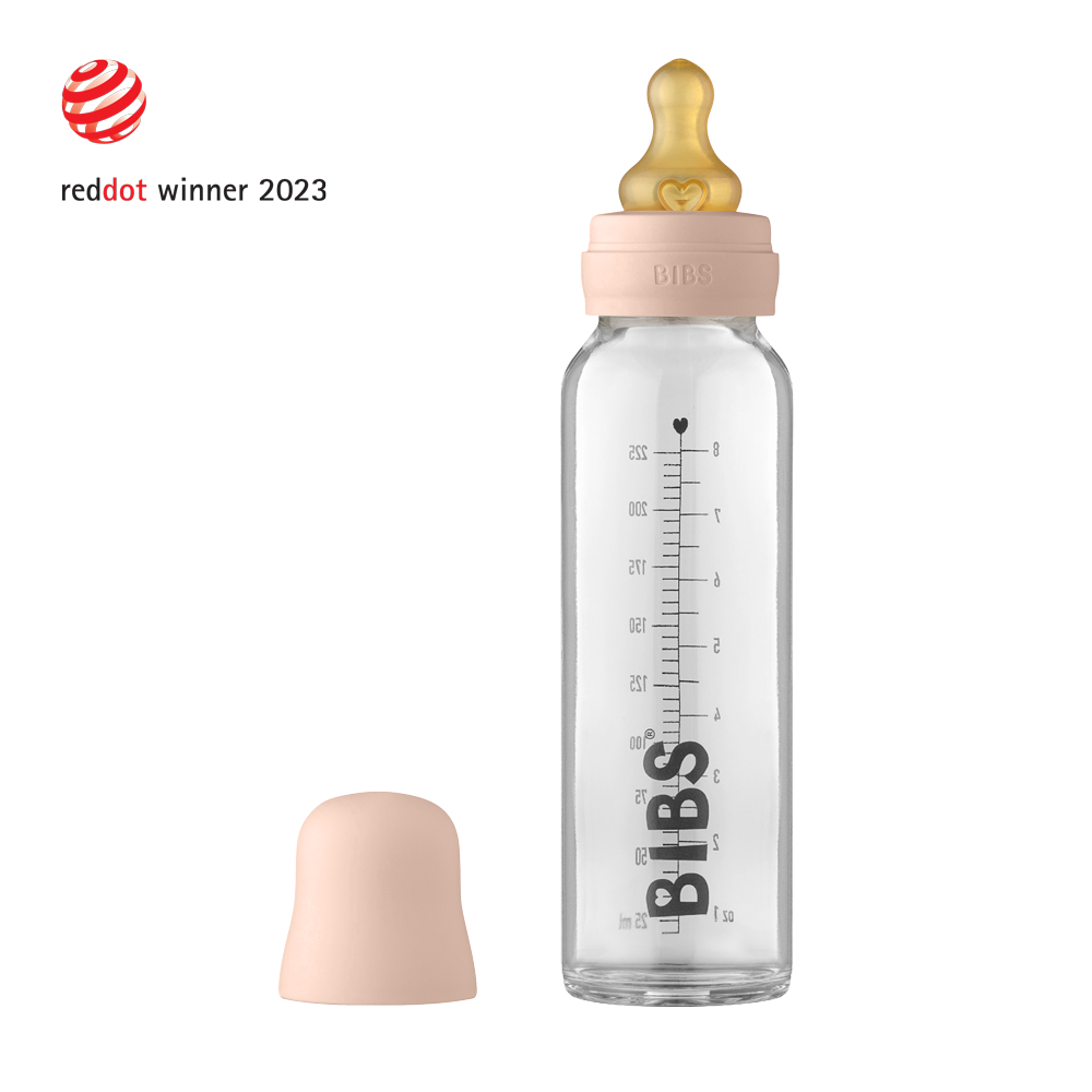 BIBS Baby Glass Bottle Complete Set - 225ml