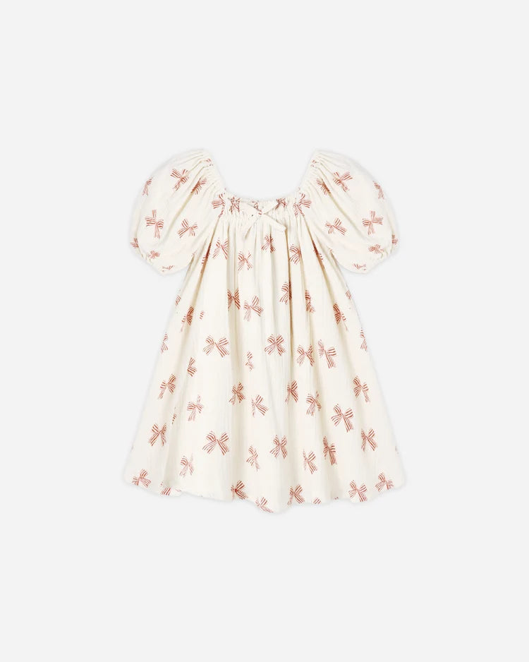 Sabrina Mini Dress- Pepperint Bows