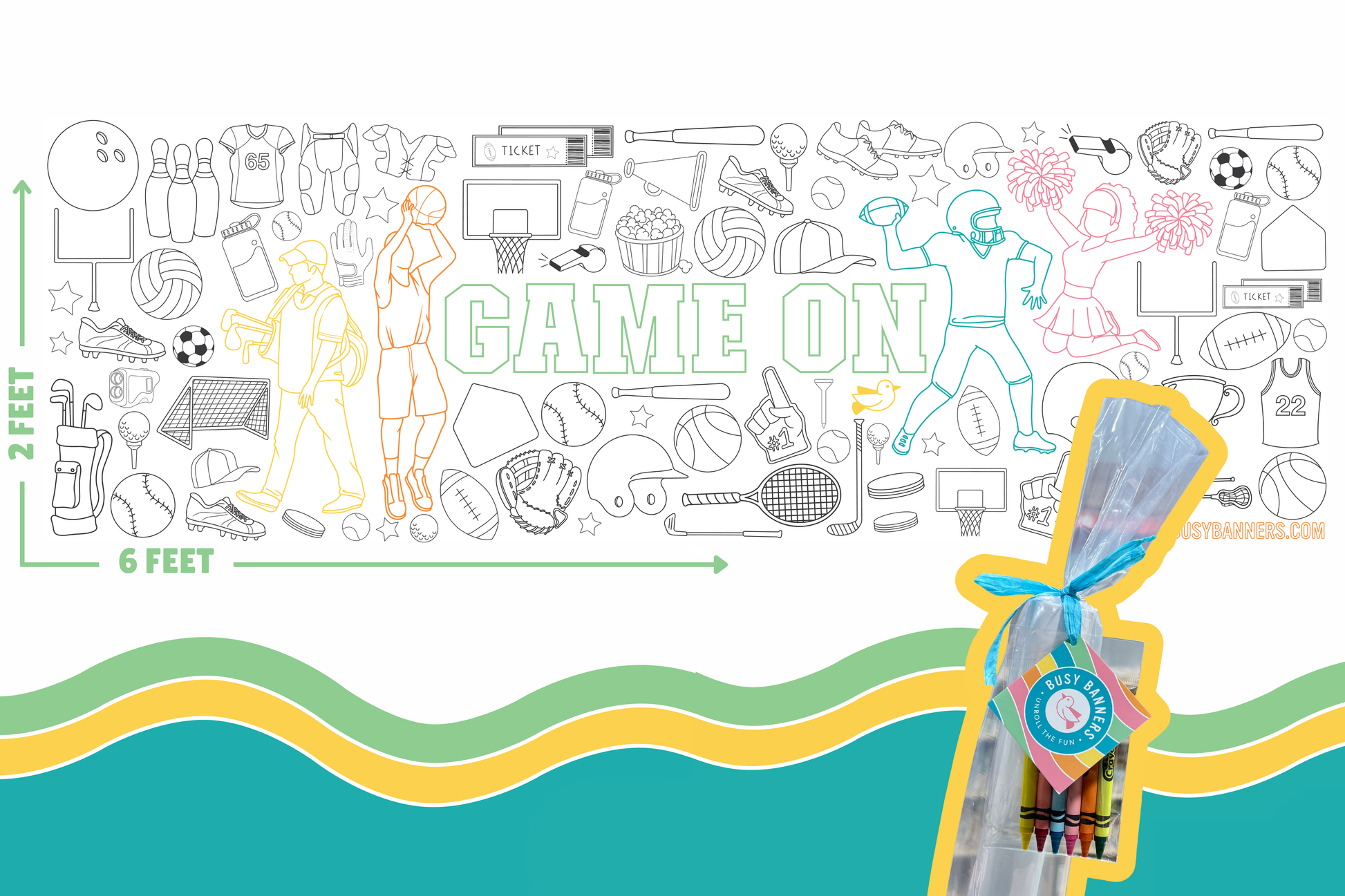 Busy Banners - Giant Coloring Banner