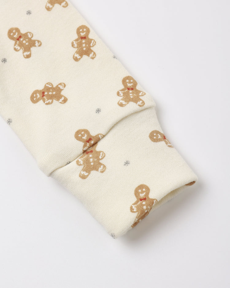 Organic Long John PJ- Gingerbread