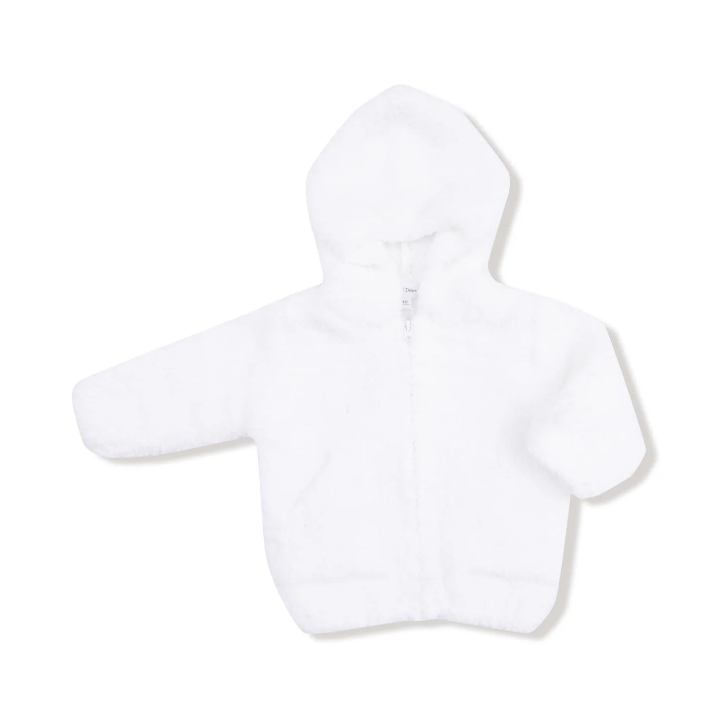 White Hooded Chenille Jacket
