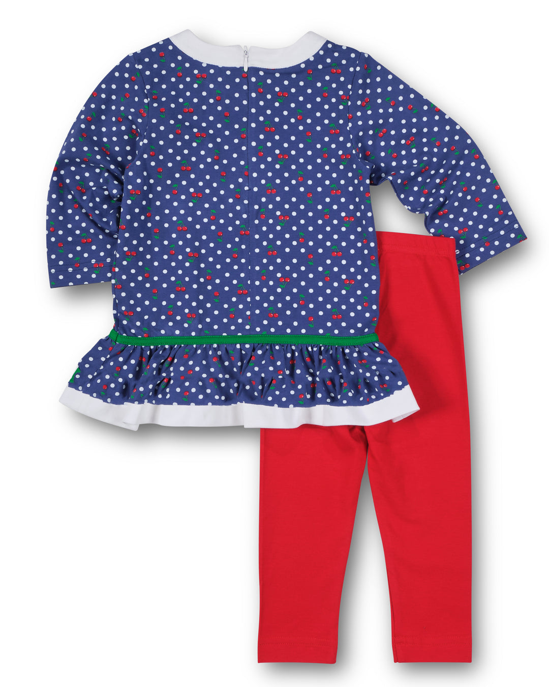 Polka Dot Cherry Knit Tunic Set