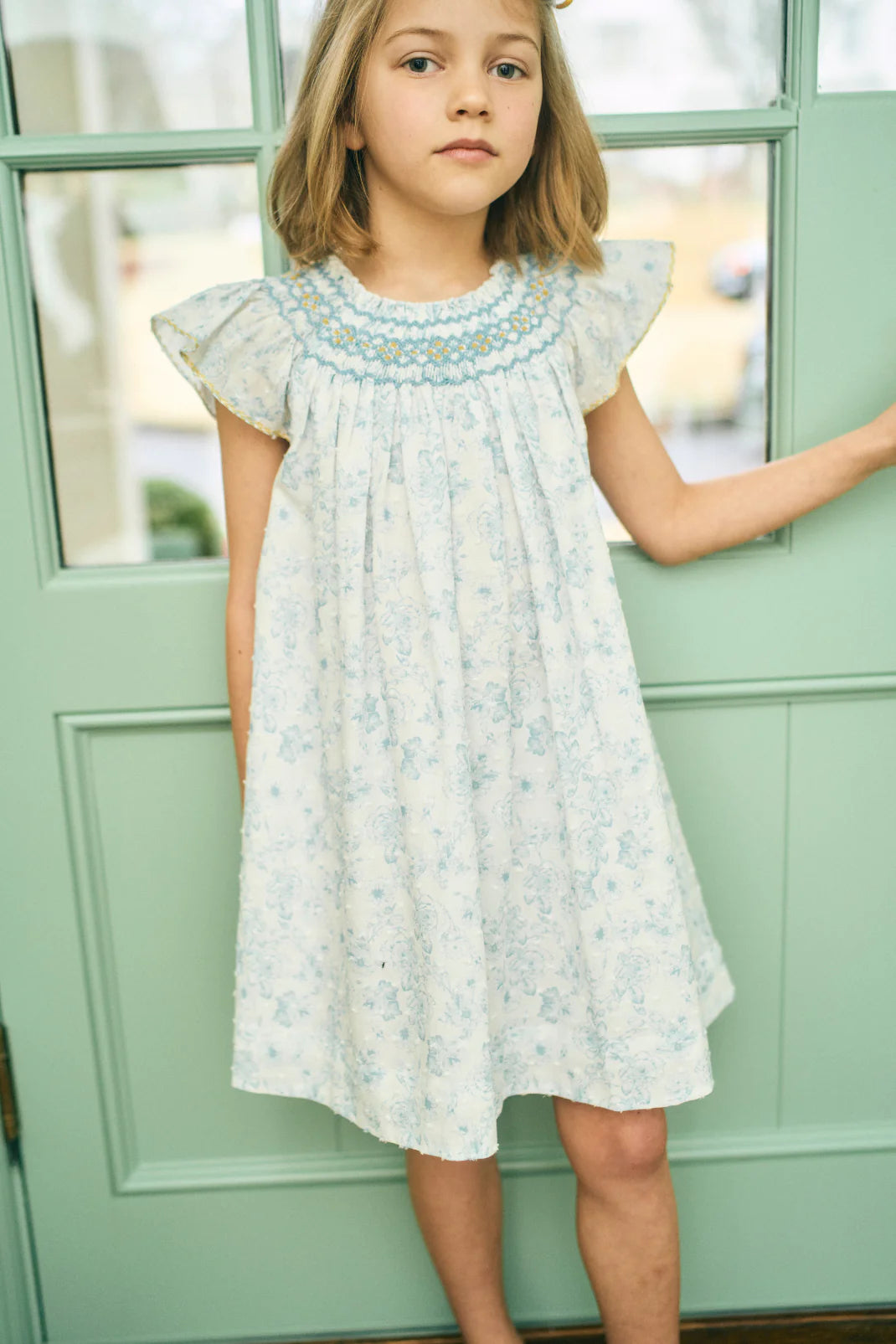 Daisy Dress in Petal Swiss Dot