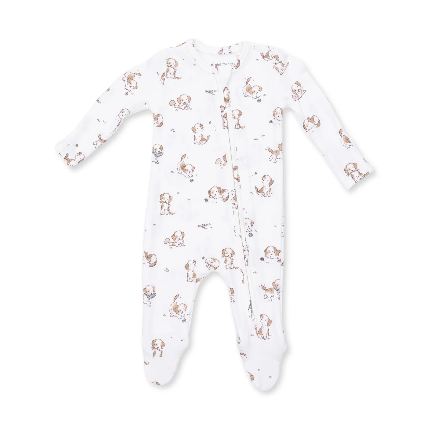 2 Way Zipper Footie- Explorer Puppy Blue