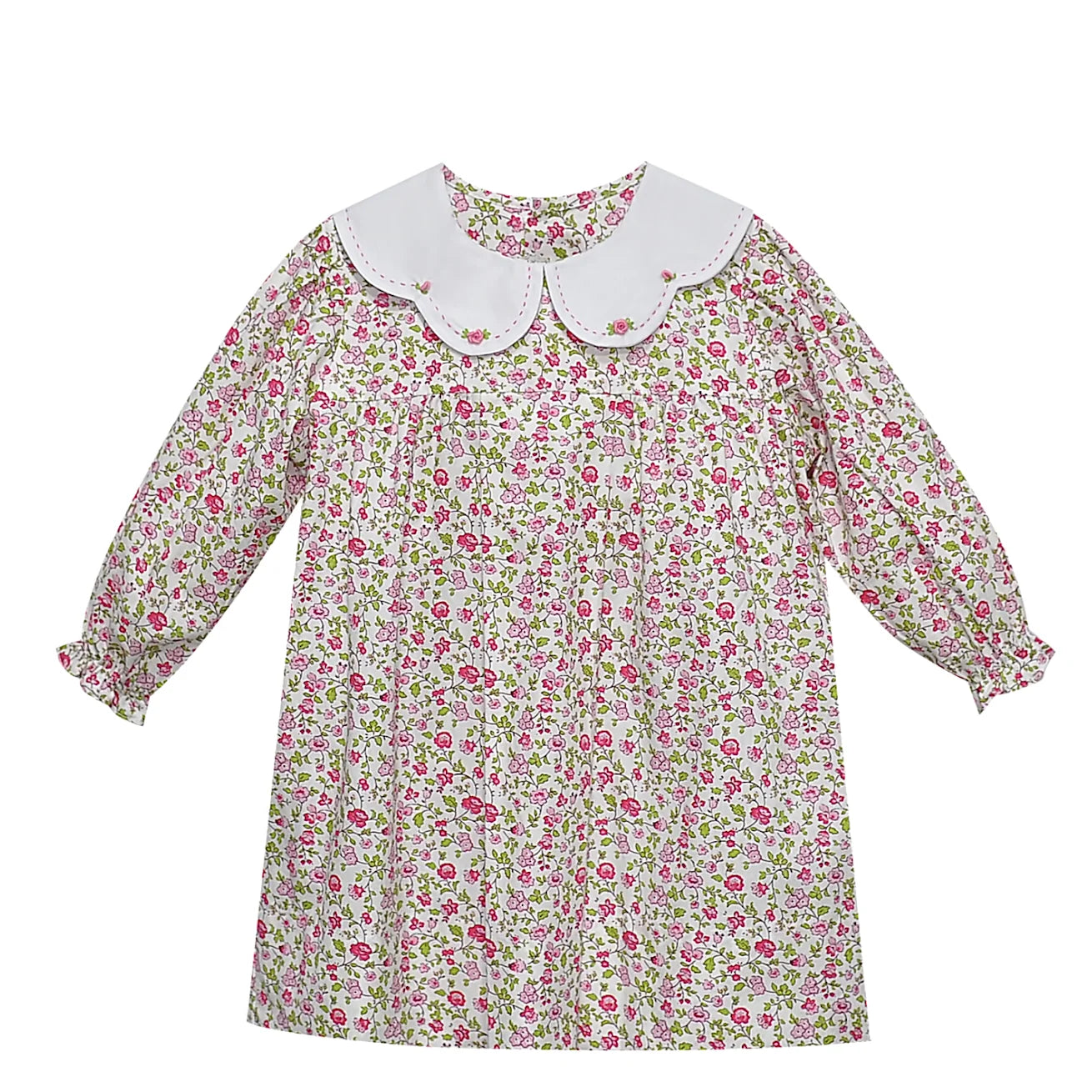 Presley Dress- Fuchsia Pink Flower