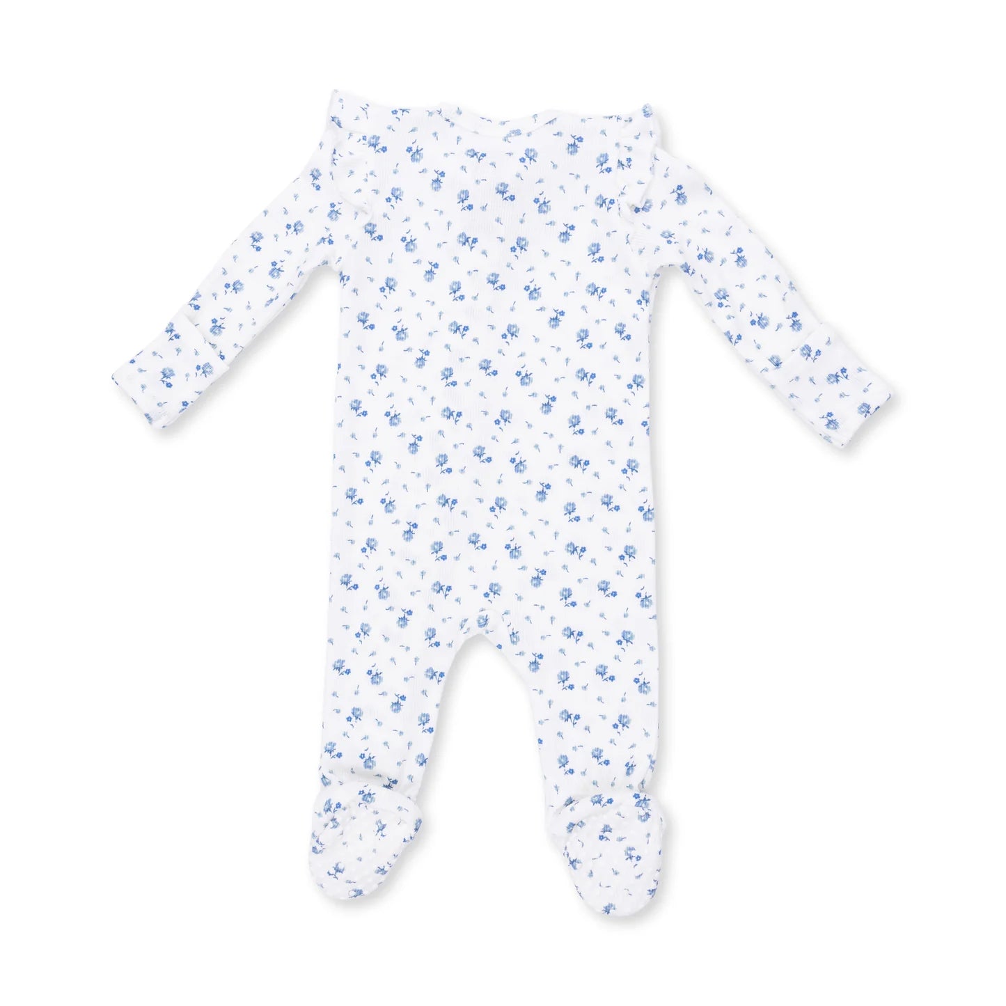 2 Way Ruffle Sleeve Zipper Footie- Joli Rosette