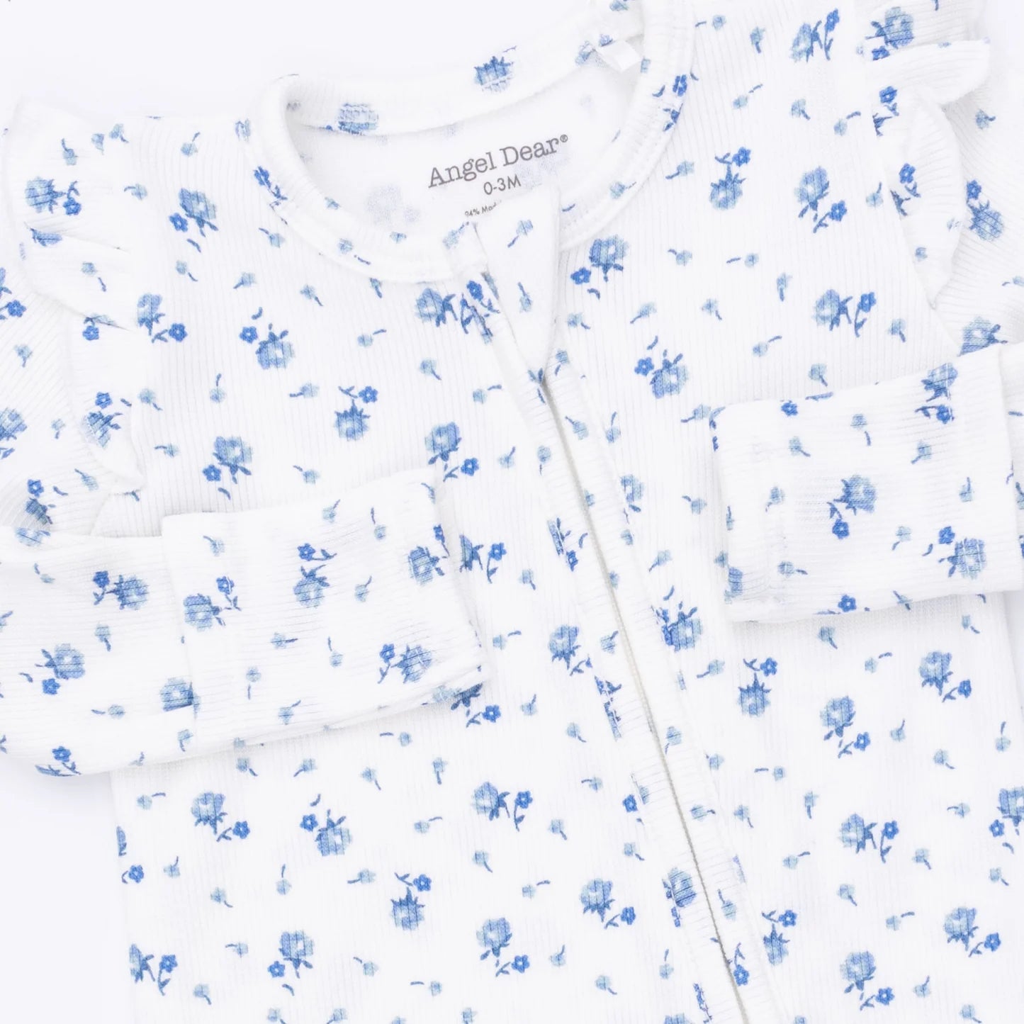 2 Way Ruffle Sleeve Zipper Footie- Joli Rosette
