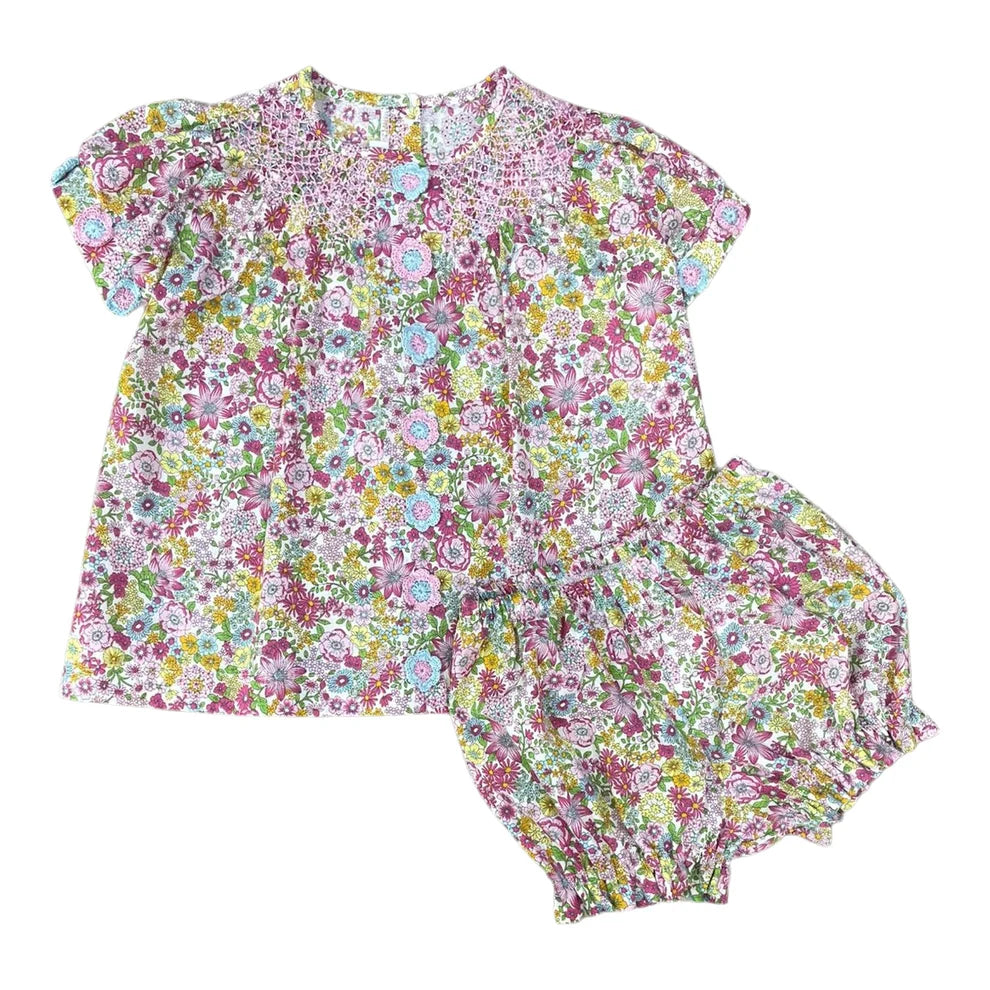 Camila Bloomer Set - Mira Floral w/ Crochet Flowers