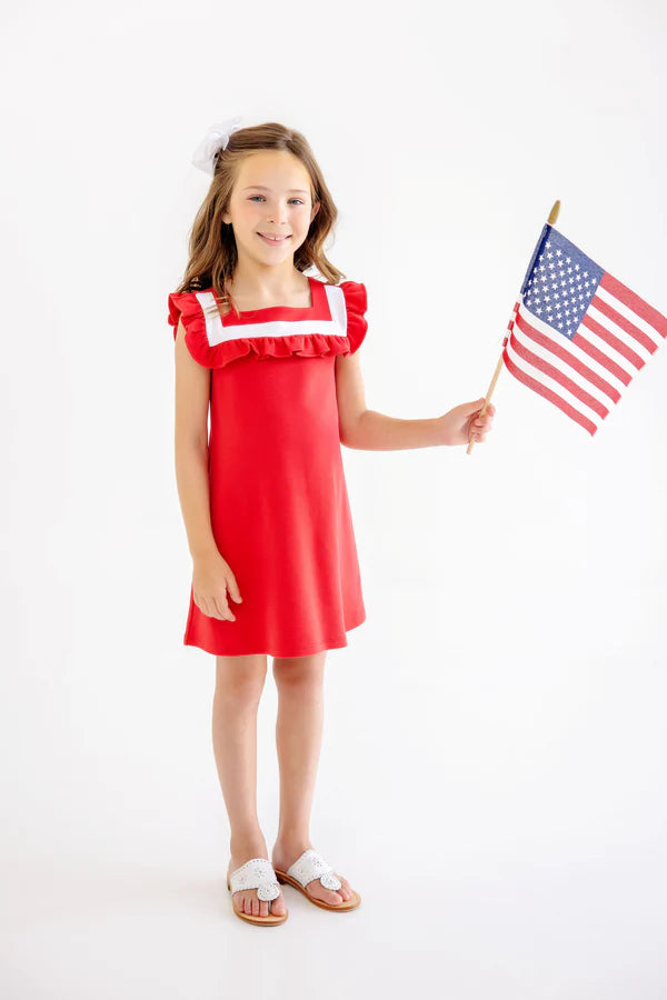 Darla Dress- Richmond Red