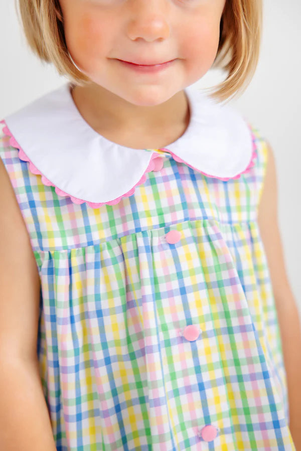 Sleeveless Tabitha's Teacher's Pet Set- Primland Plaid