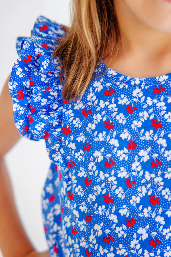 Ruehling Ruffle Dress- Potomac Petals