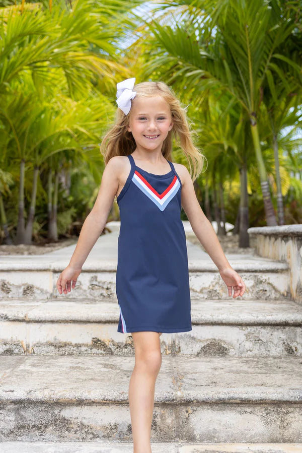 Prepletic Little Miss Tennis Dress- Nantucket Navy
