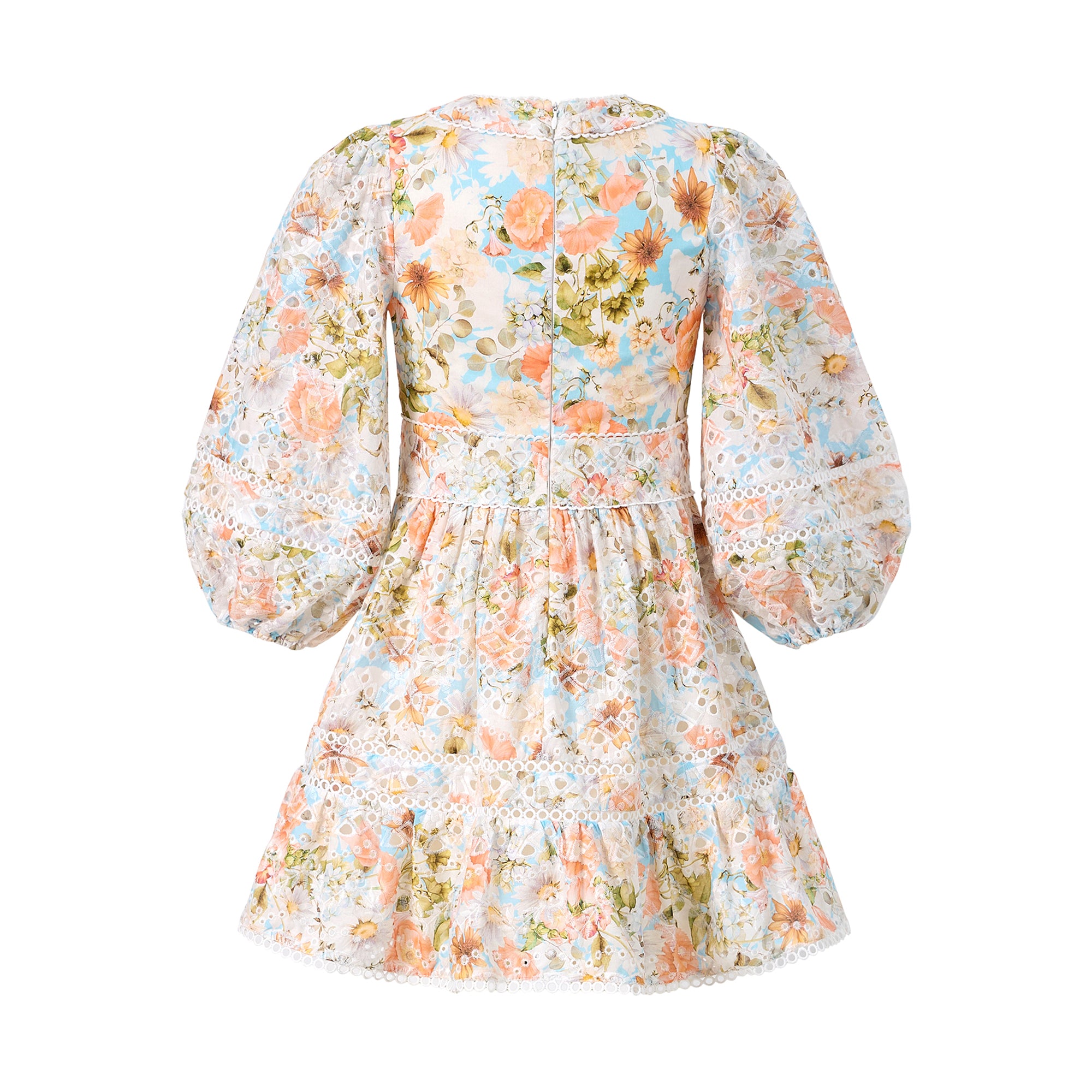 Daphne Embroidered Long Sleeve Dress